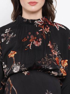 Floral Enigma Docile Maternity Women Dress 5