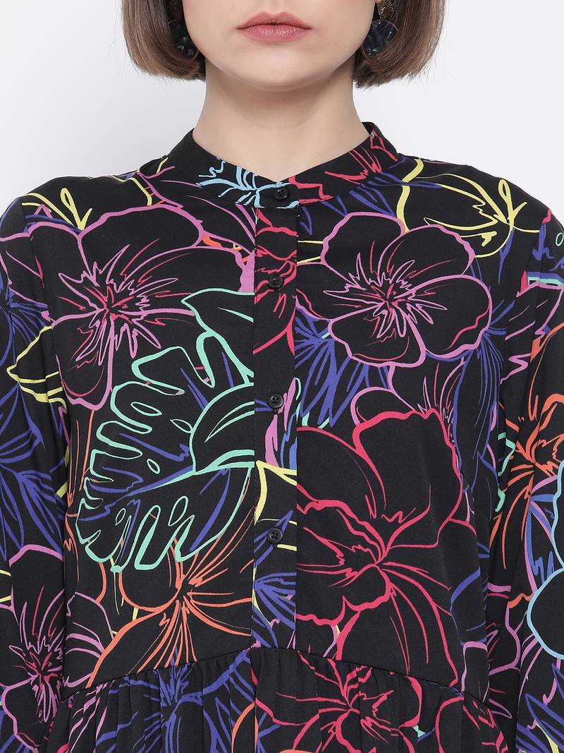 Glam Fashion Ring Midi Women Dress