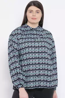 Tamara Mosaic Plus Size Women Shirt