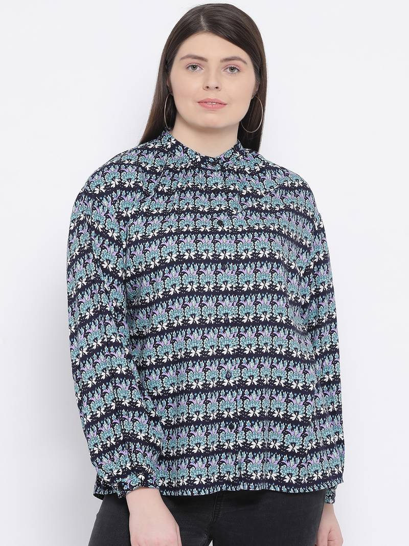 Tamara Mosaic Plus Size Women Shirt
