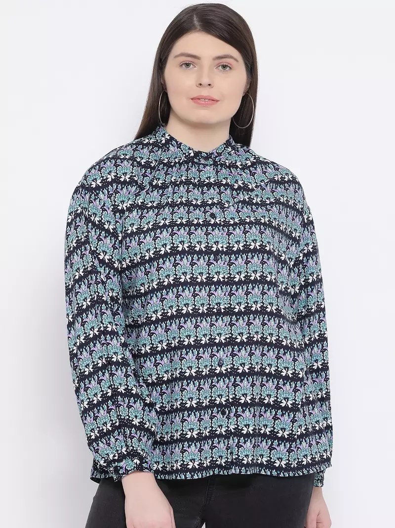 Tamara Mosaic Plus Size Women Shirt