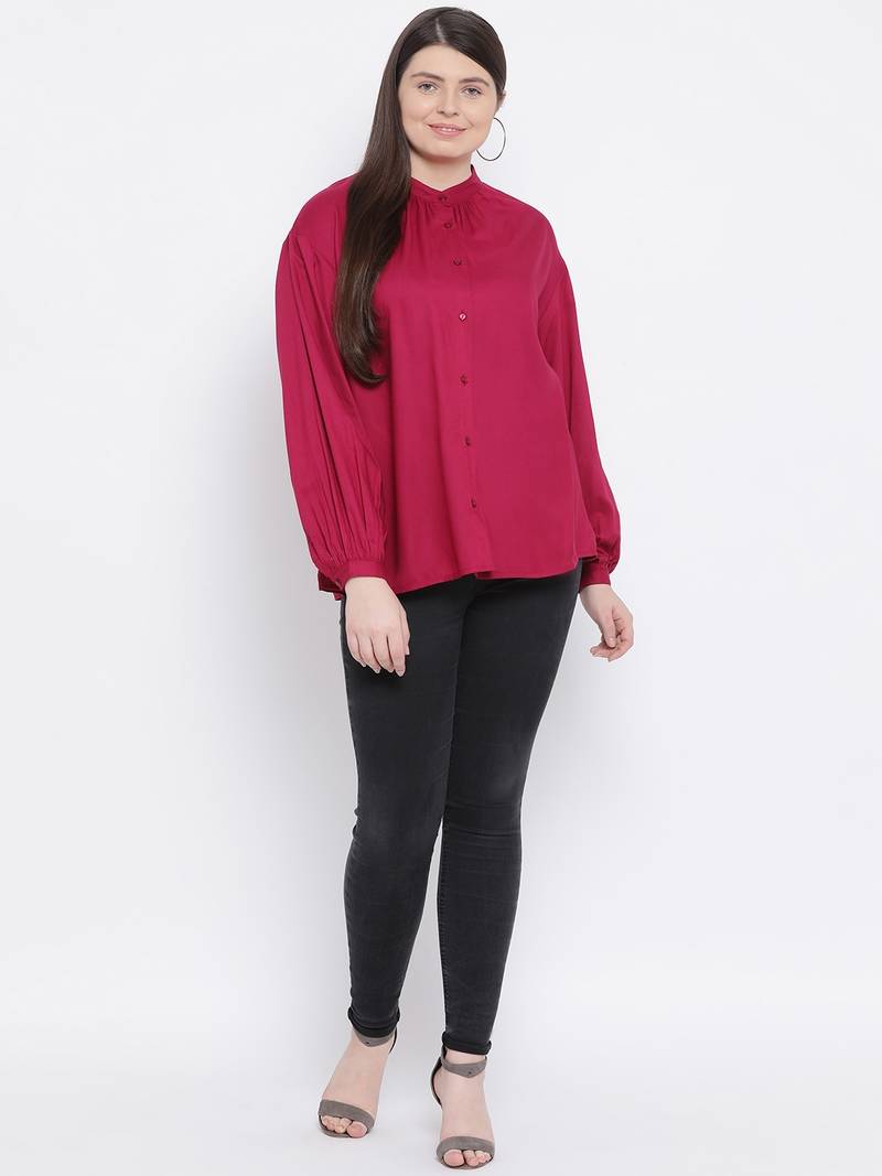 Fuschia Dorothy Plus Size Women Shirt