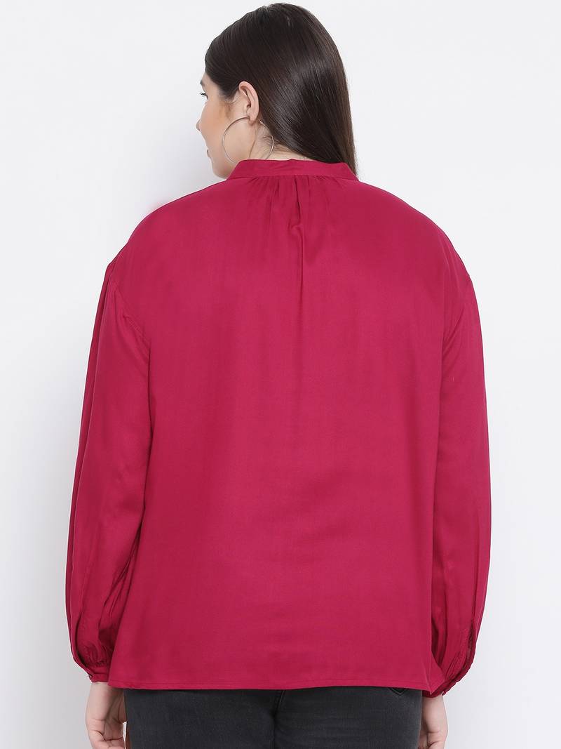 Fuschia Dorothy Plus Size Women Shirt