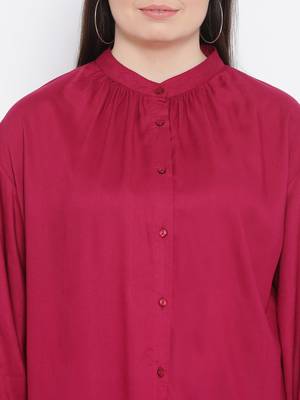 Fuschia Dorothy Plus Size Women Shirt 5