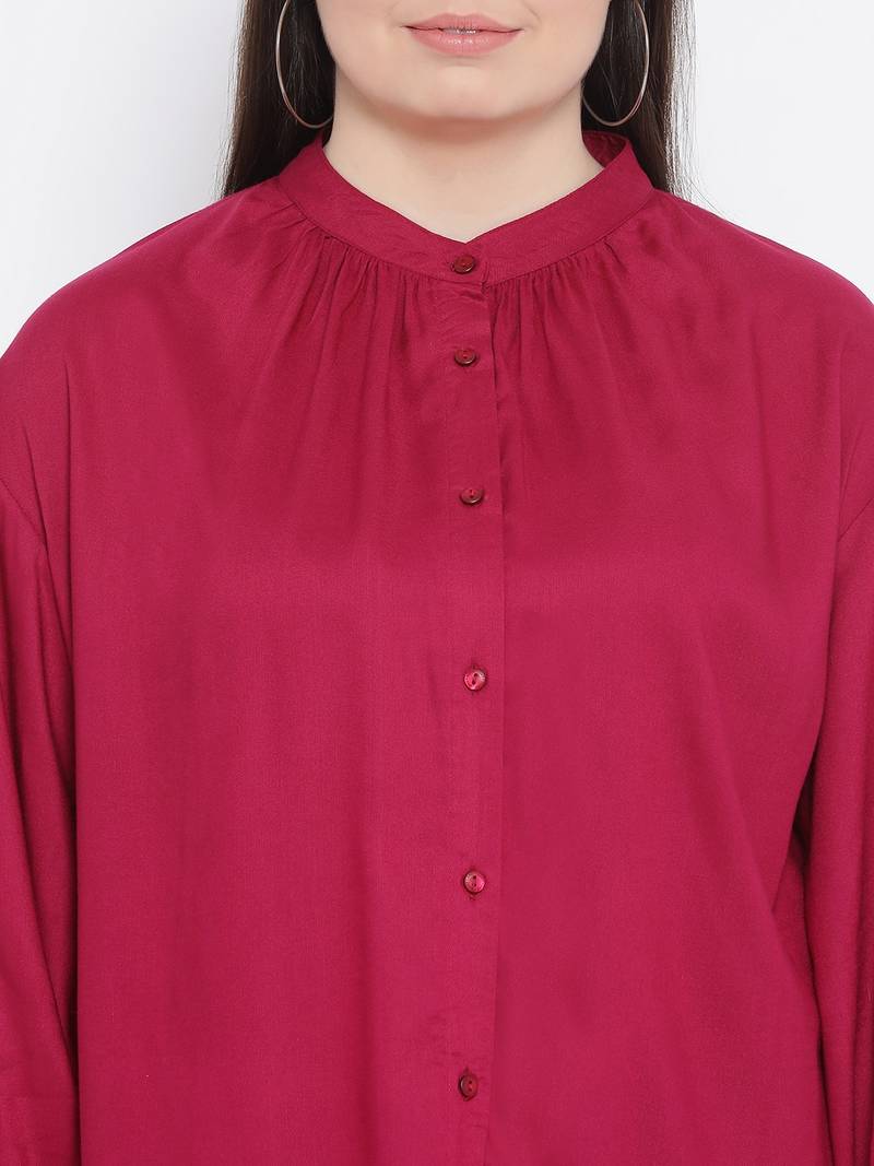 Fuschia Dorothy Plus Size Women Shirt