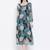 Floral Curve Fashion Ion Women Dress