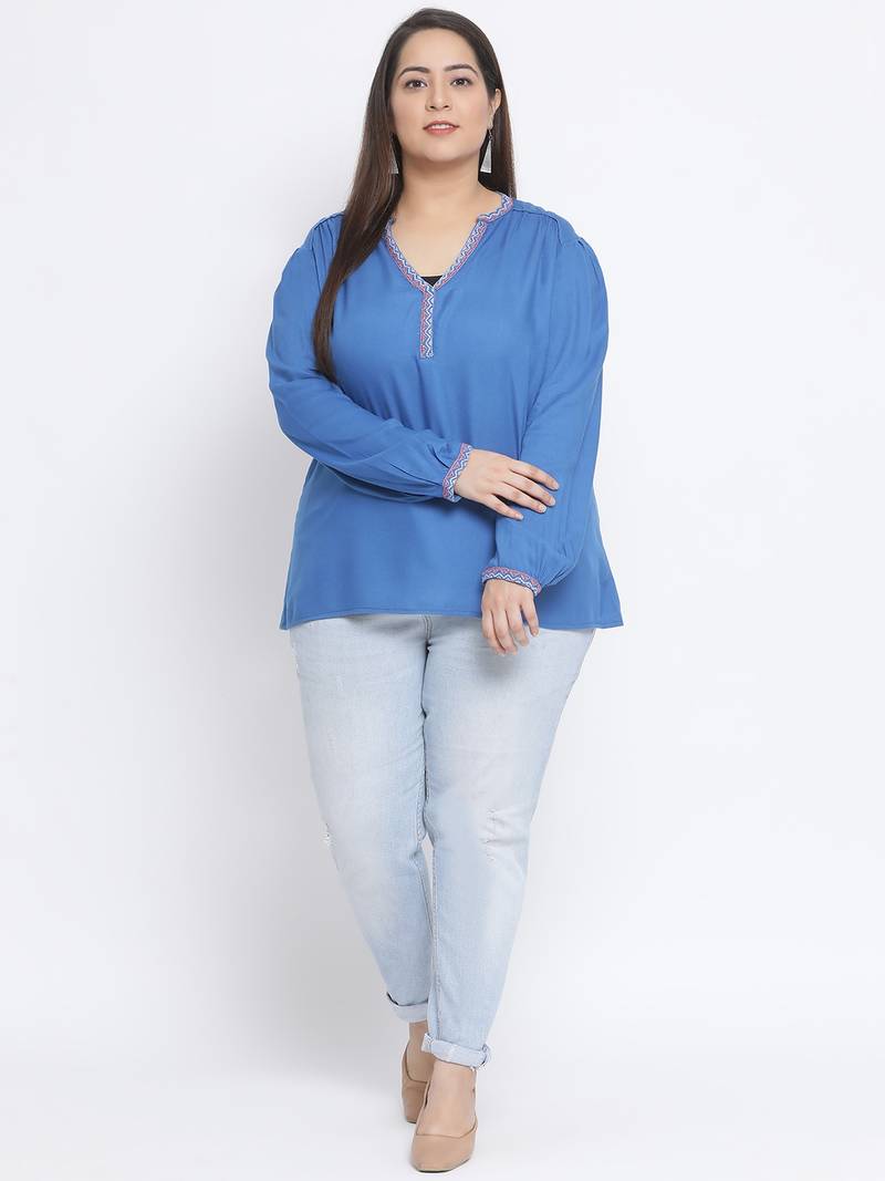Sea Slung Plus Size Women Top