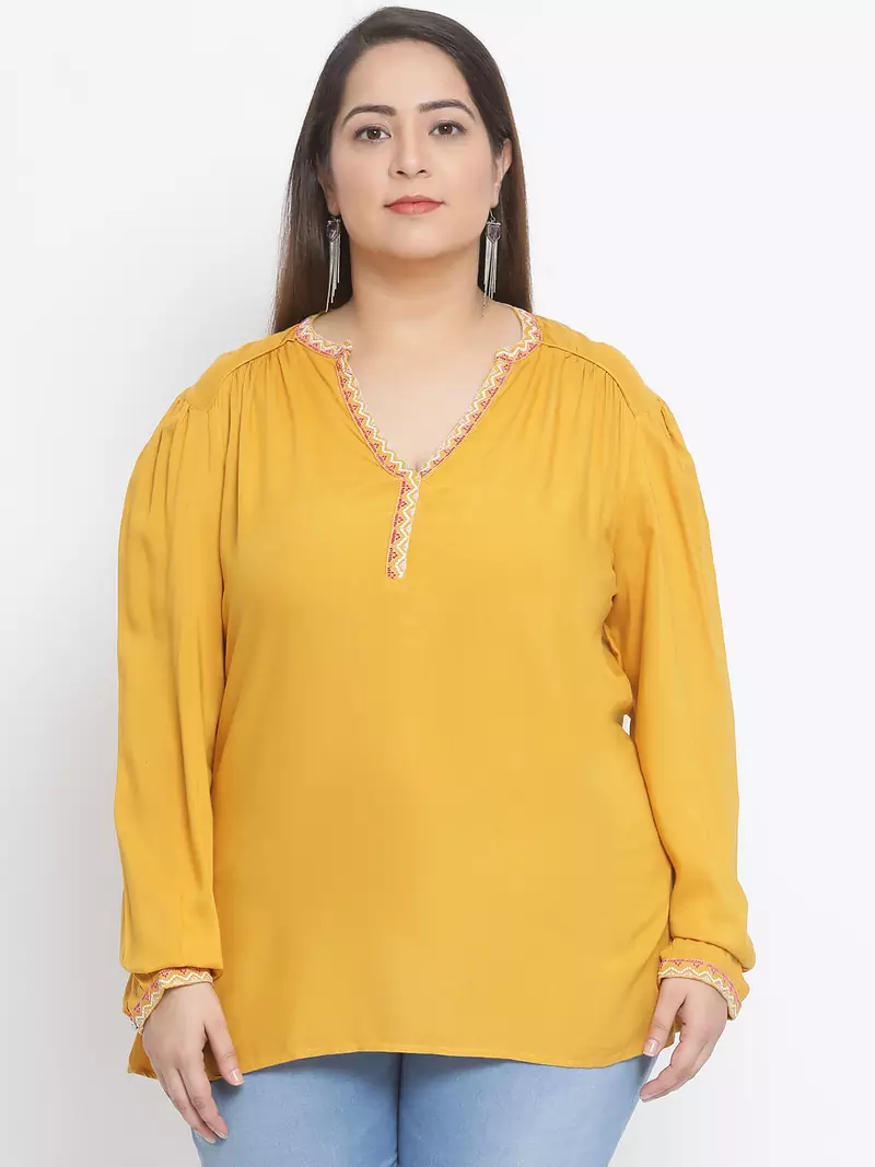 Sunshine Back Plus Size Women Top