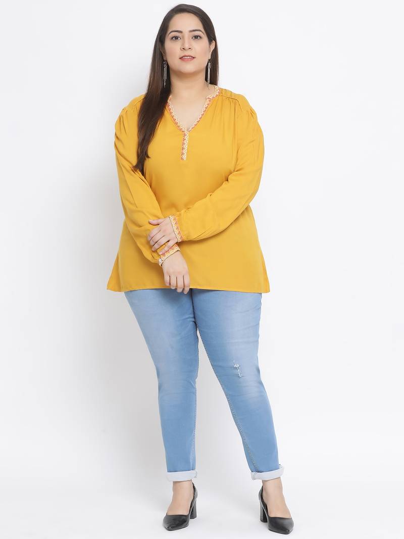 Sunshine Back Plus Size Women Top