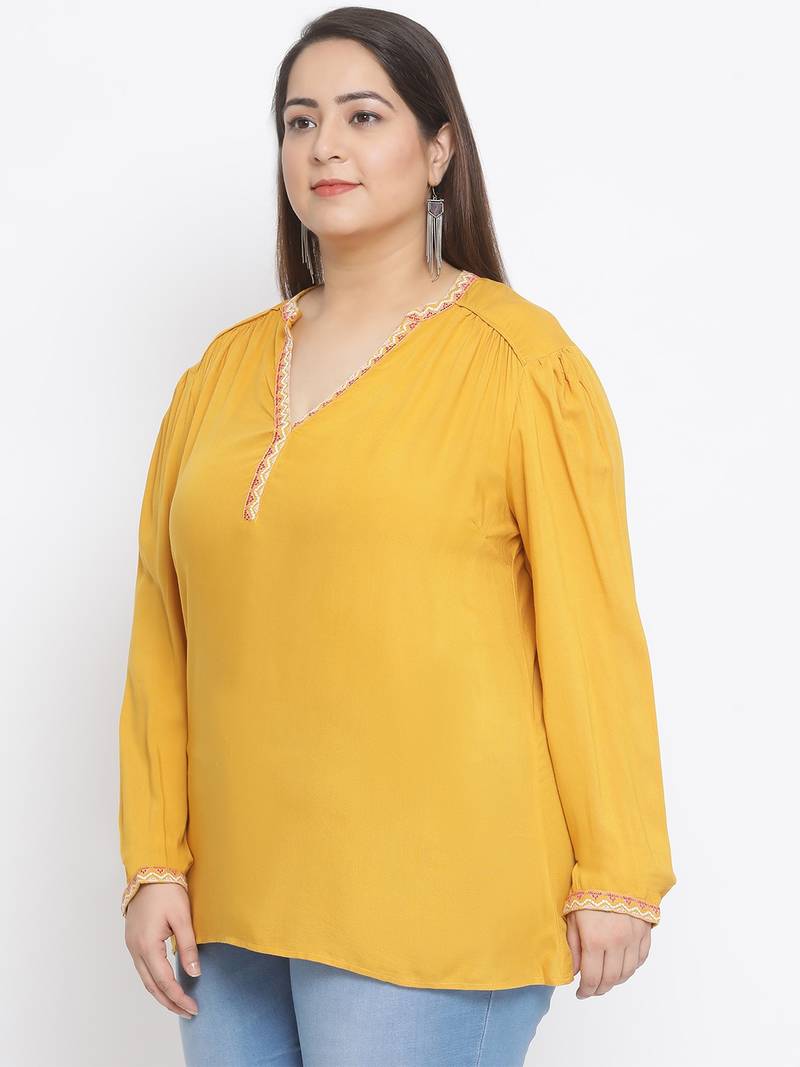 Sunshine Back Plus Size Women Top