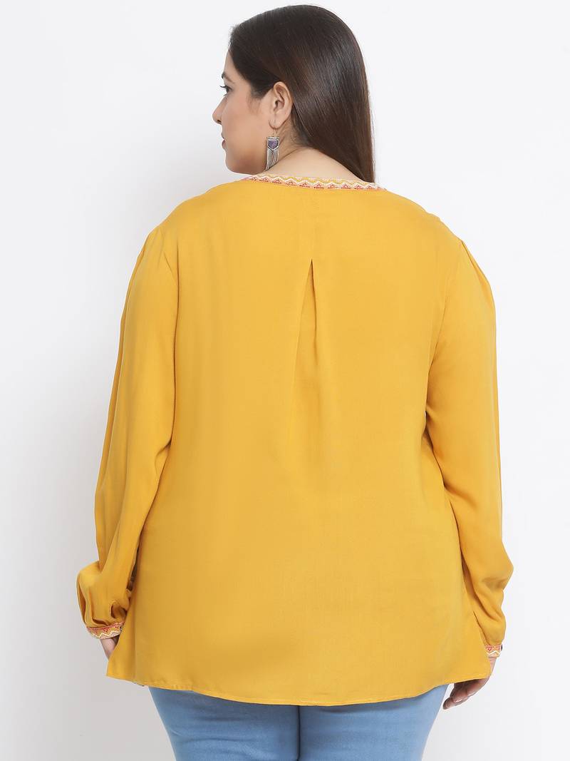 Sunshine Back Plus Size Women Top