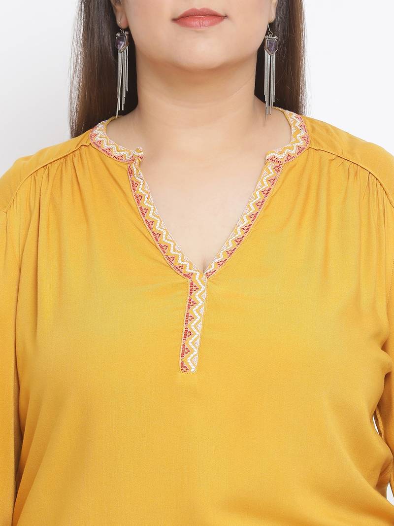 Sunshine Back Plus Size Women Top