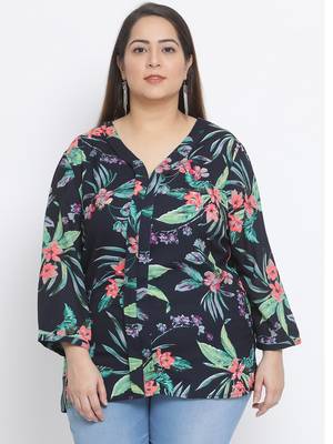 Floral Mania Plus Size Women Top 1