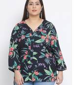 Floral Mania Plus Size Women Top