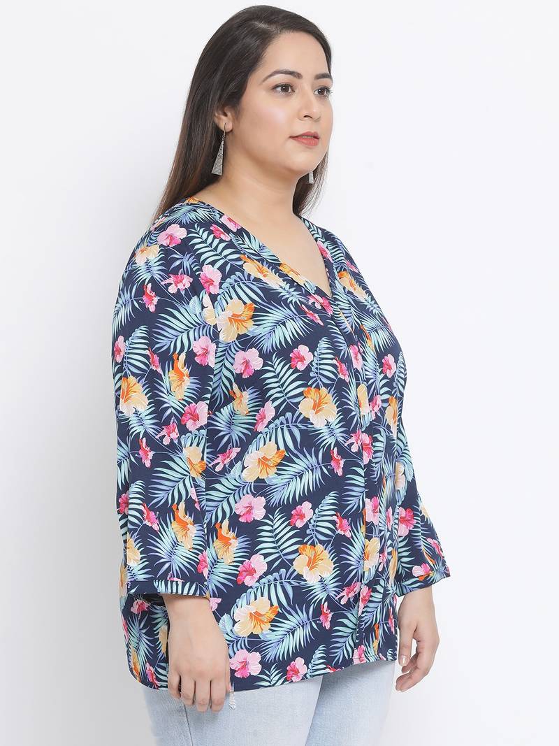 Floral Eternity Plus Size Women Top