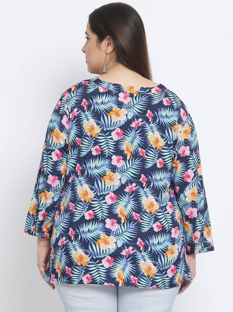 Floral Eternity Plus Size Women Top
