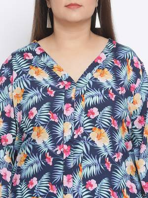 Floral Eternity Plus Size Women Top 5