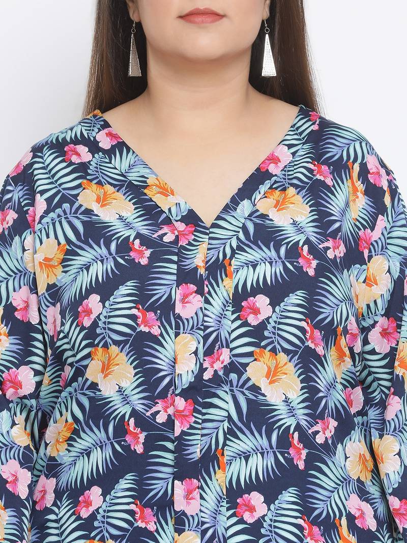 Floral Eternity Plus Size Women Top