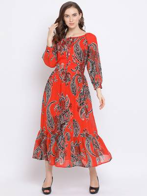 Paisley Gontour Maxi Women Dress 1