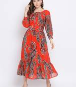 Paisley Gontour Maxi Women Dress