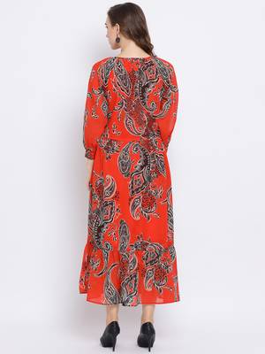 Paisley Gontour Maxi Women Dress 4