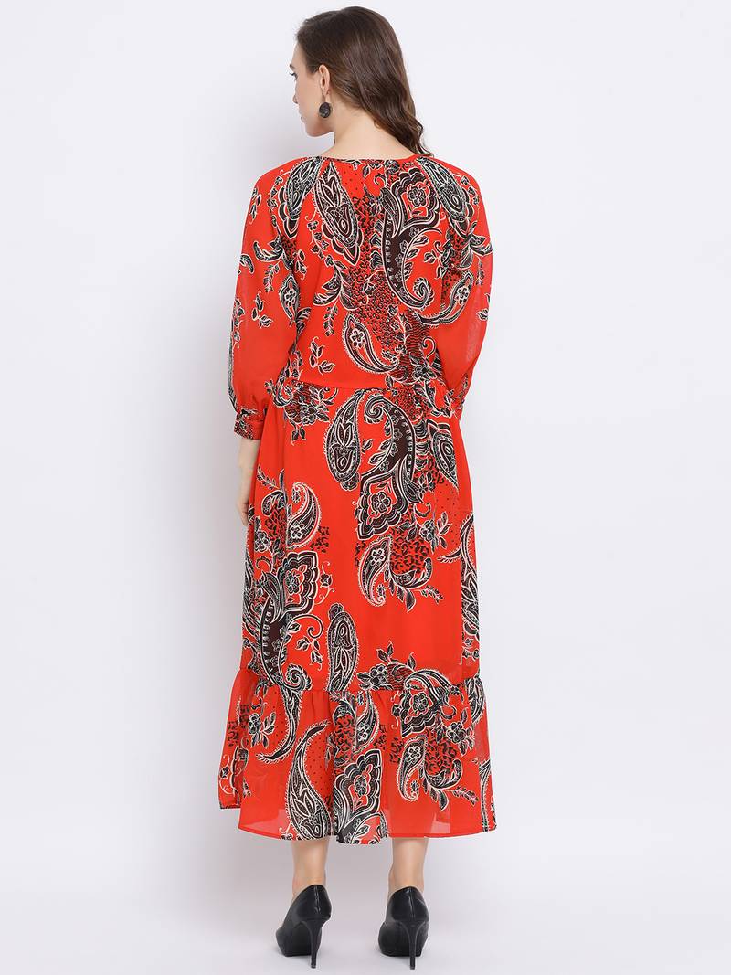 Paisley Gontour Maxi Women Dress