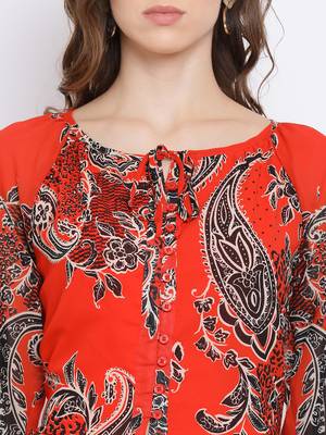 Paisley Gontour Maxi Women Dress 5