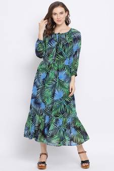 Tropical Memory Maxi Women Dress