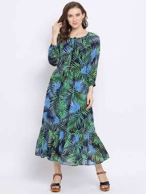 Tropical Memory Maxi Women Dress 1
