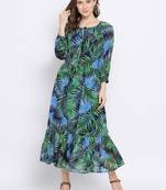 Tropical Memory Maxi Women Dress
