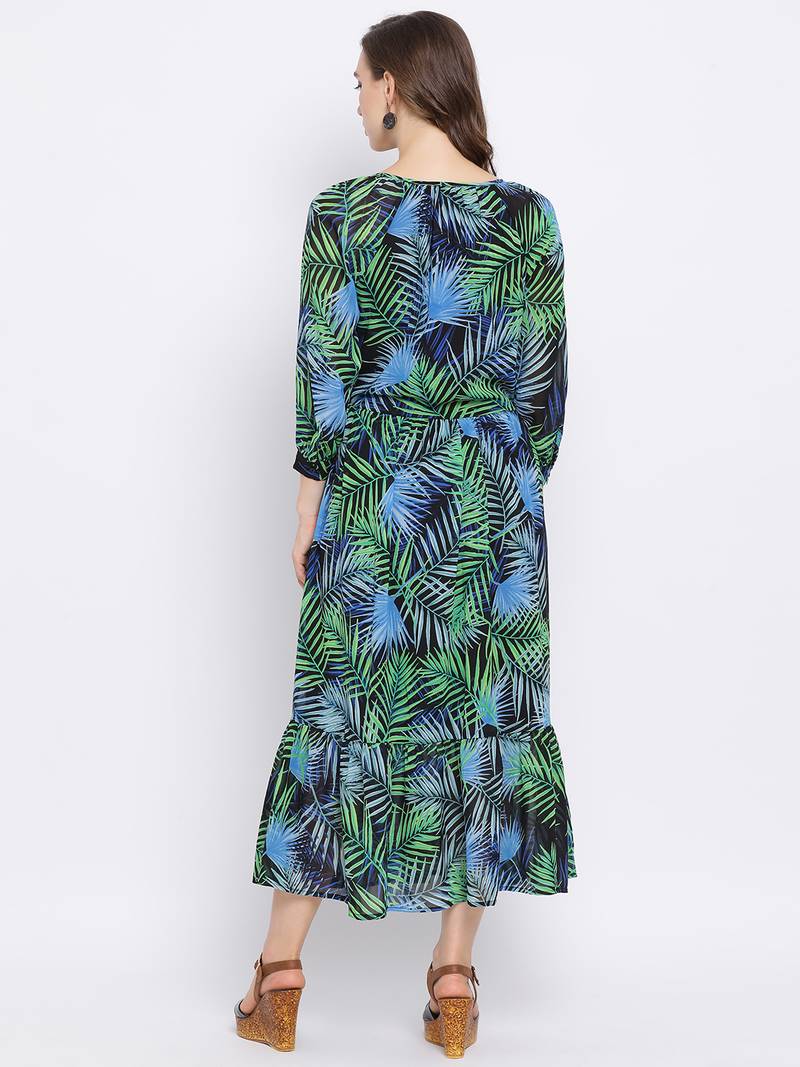 Tropical Memory Maxi Women Dress
