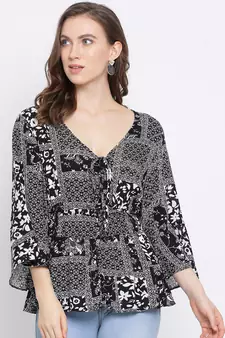 Graphic Pyramid Women Top