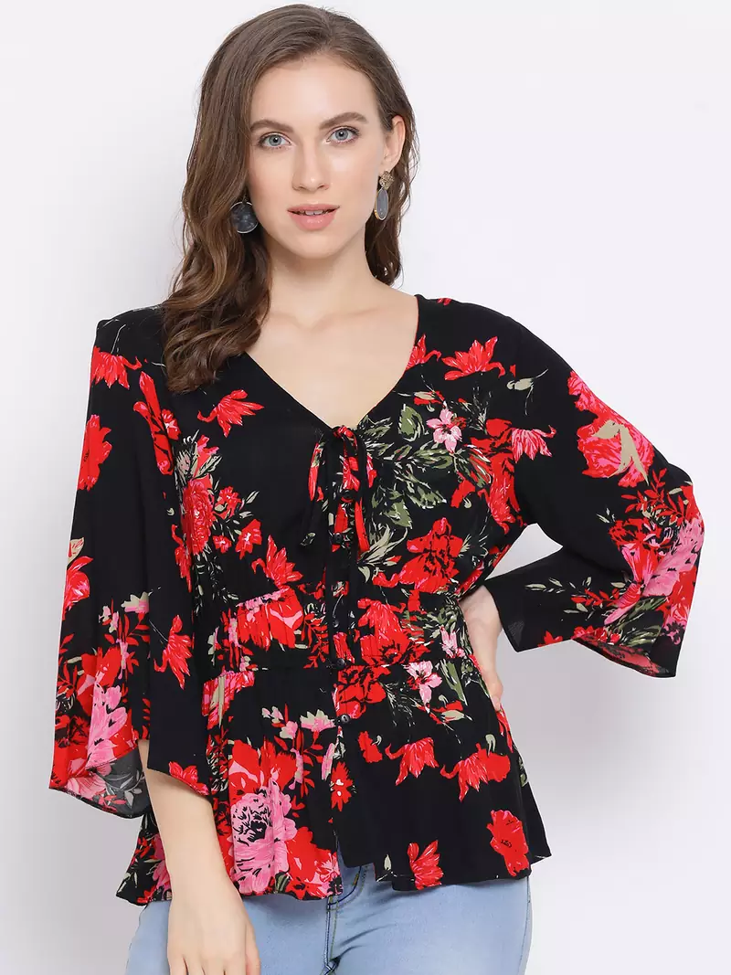 Floral Neutral Women Top