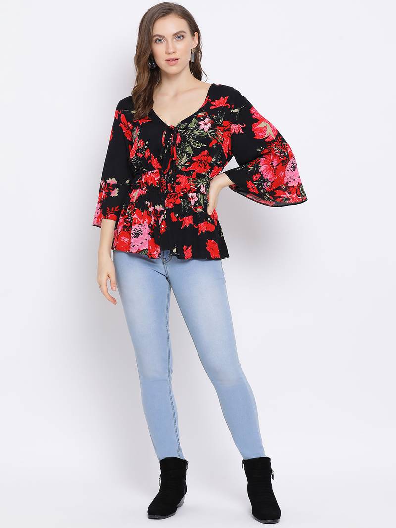 Floral Neutral Women Top