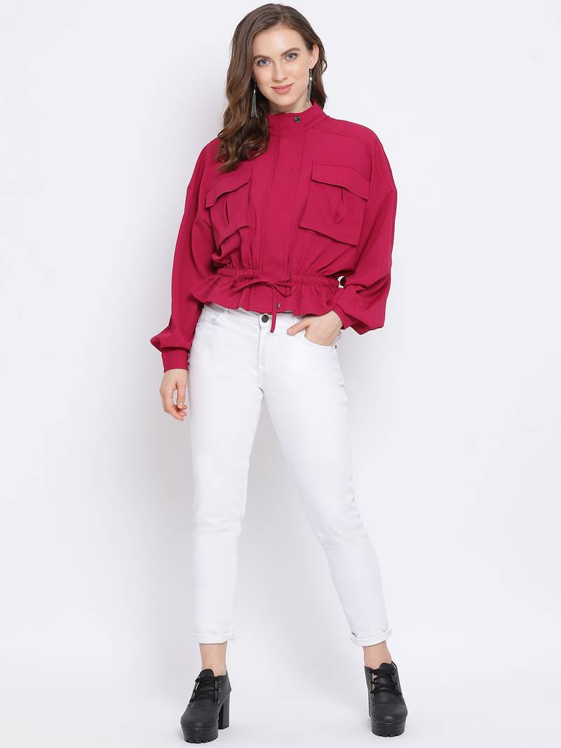 Fuschia Land Women Jacket