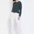 Green Deorna Lace Women Top