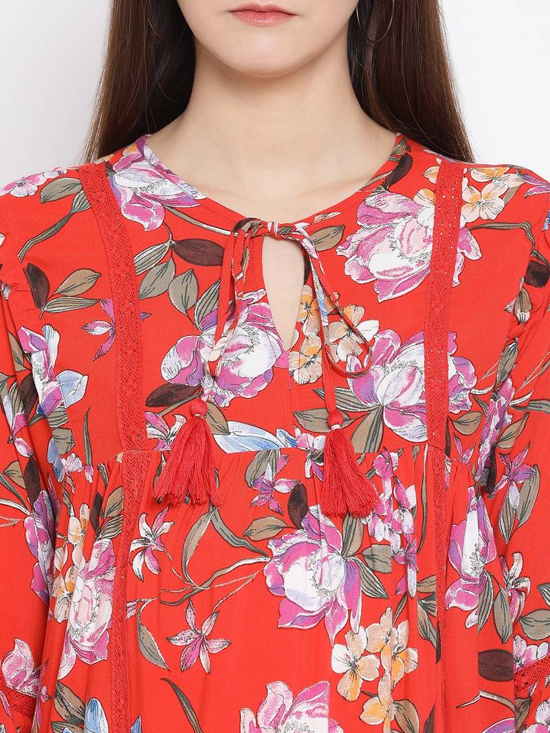 Floral Samantha Maternity Women Top