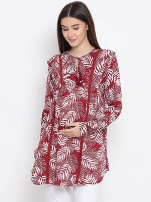 Tropical Tiara Maternity Women Top 1