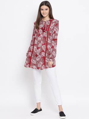 Tropical Tiara Maternity Women Top 2