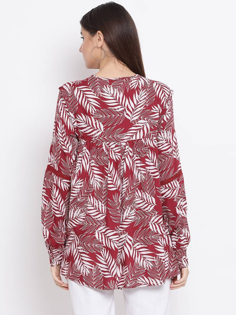 Tropical Tiara Maternity Women Top