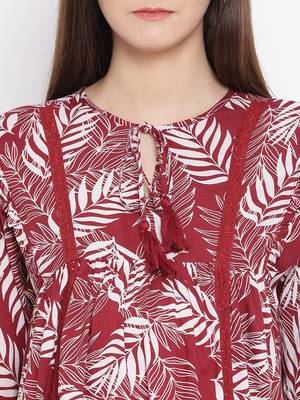 Tropical Tiara Maternity Women Top 5