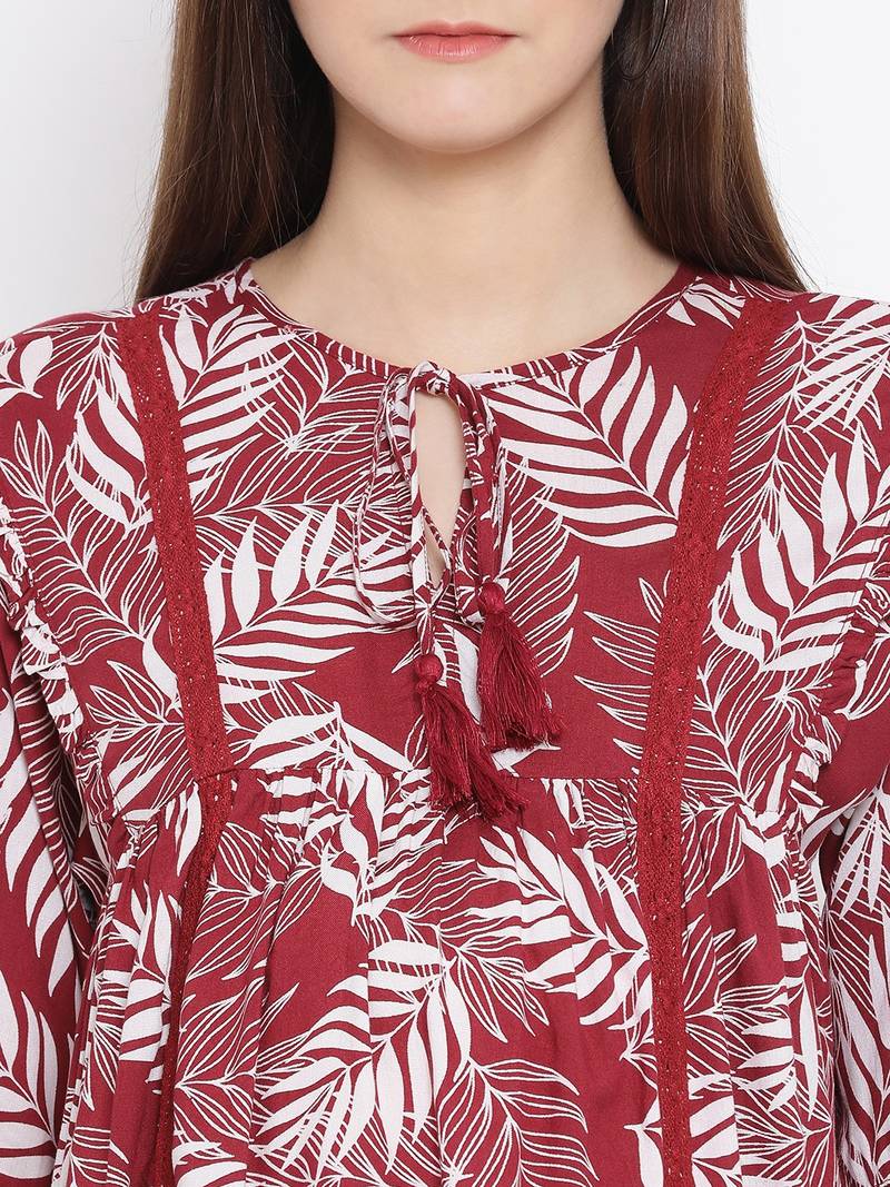 Tropical Tiara Maternity Women Top