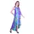 Women's Halter Neck Ruffle Drape Printed Georgette Party/ Evening Dress in Multicolor