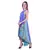 Women's Halter Neck Ruffle Drape Printed Georgette Party/ Evening Dress in Multicolor