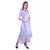 Women's Halter Neck Ruffle Drape Floral Printed Georgette Party/ Evening Dress in Multicolor