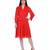 Women's Red Chiiffon Casual Midi Dress