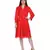 Women's Red Chiiffon Casual Midi Dress