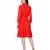 Women's Red Chiiffon Casual Midi Dress