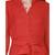 Women's Red Chiiffon Casual Midi Dress