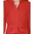 Women's Red Chiiffon Casual Midi Dress